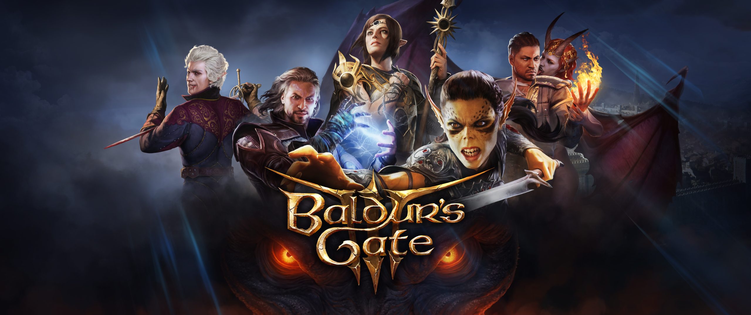 1920x1080 wallpaper with baldur's gate 3 theme on Craiyon