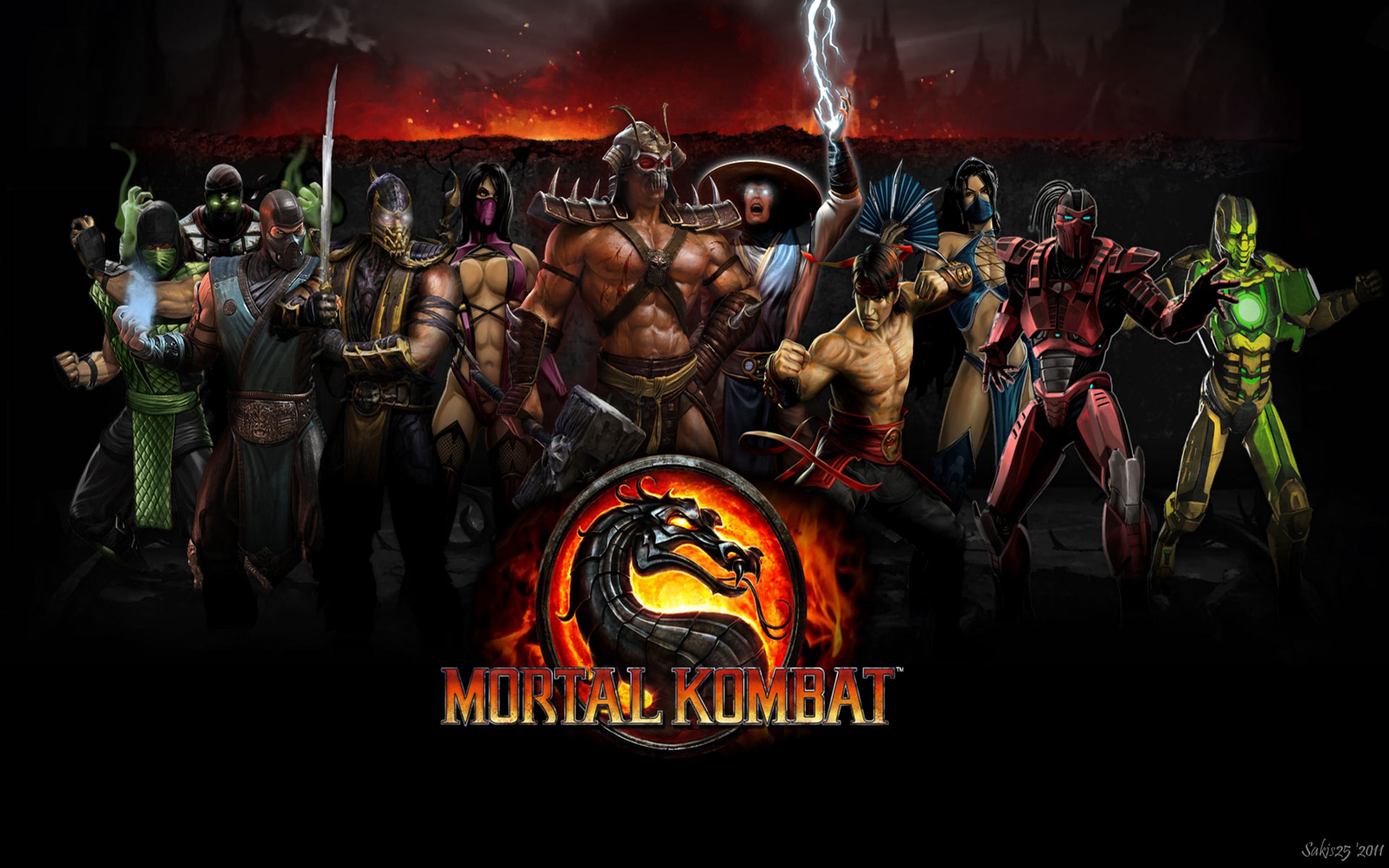 ArtStation - Mortal Kombat 1 Logo with Noob Saibot and Smoke