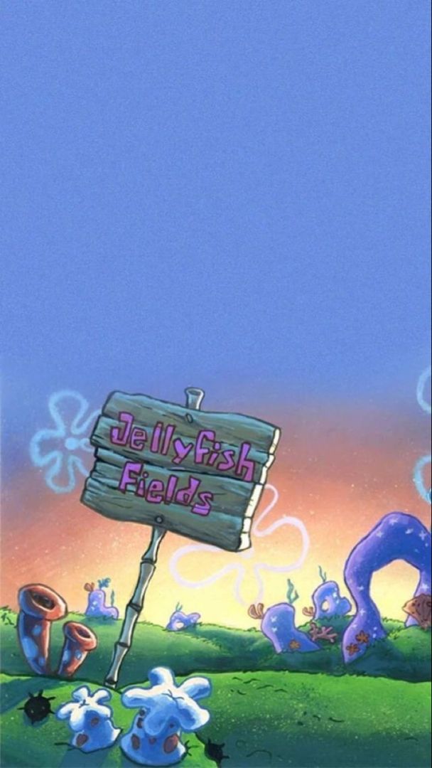 Download SpongeBob Flowers At Bikini Bottom Background | Wallpapers.com