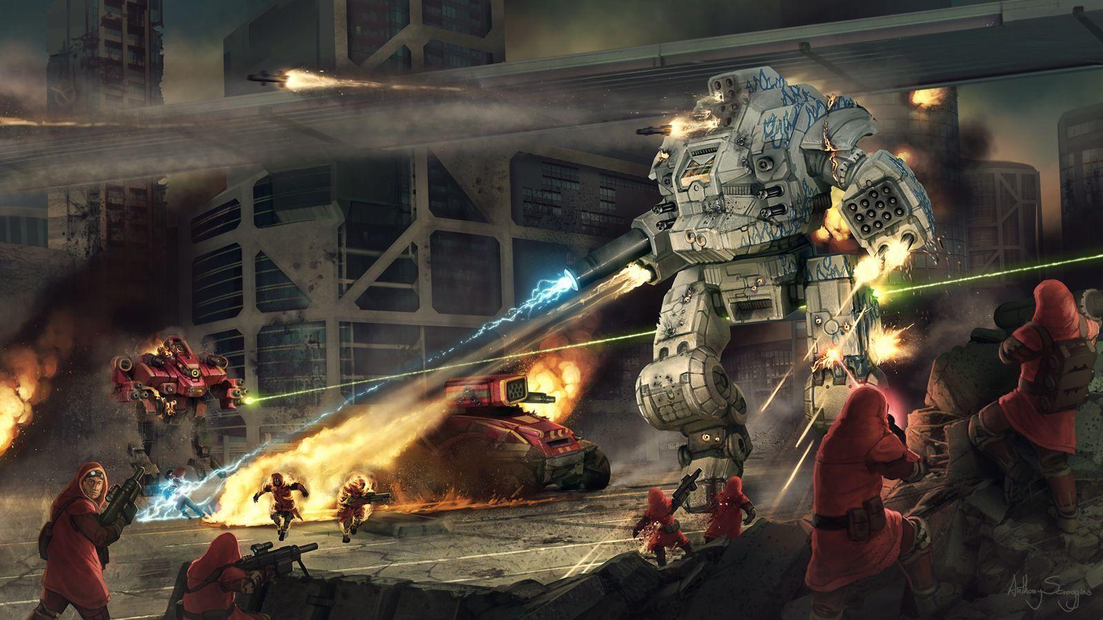 Wallpaper BattleTech, Harebrained Schemes, pc Game, Explosion, World,  Background - Download Free Image