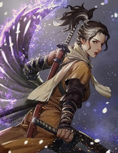 Sekiro art, epic moonless night japanese samurai of the storm with electric  blue eyes on Craiyon