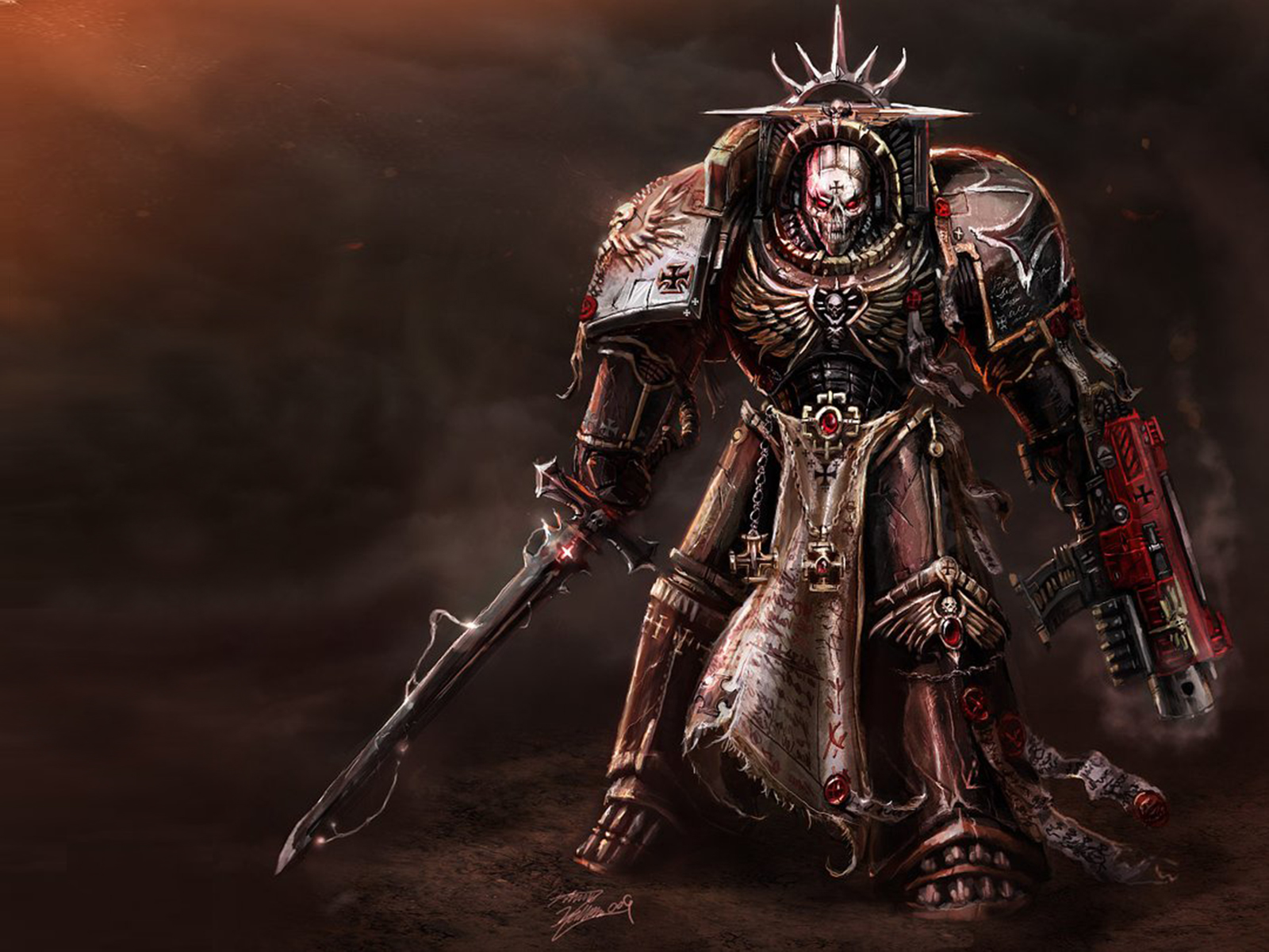 Armor Battle Robot Space Marine Sword Warhammer 40k Warrior Wallpaper -  Resolution:2560x1440 - ID:1032308 - wallha.com