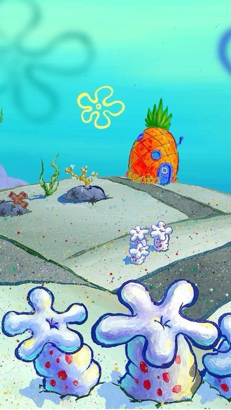 Spongebob bikini bottom background