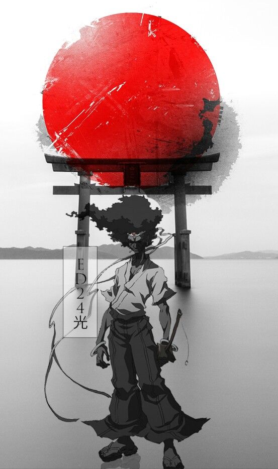 Afro Samurai, weapons, moon, swords, anime, headband, afro, blood, HD  wallpaper | Peakpx