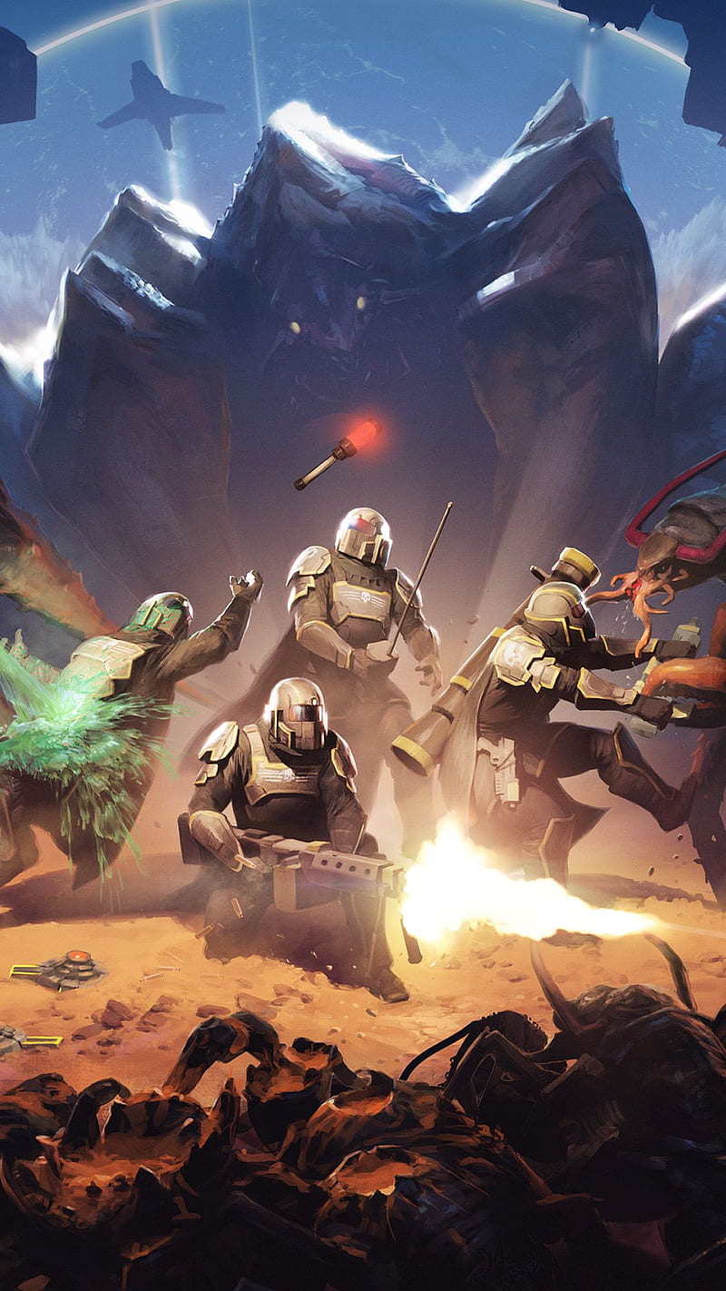 Helldivers 2 4K Wallpaper iPhone HD Phone #2181o