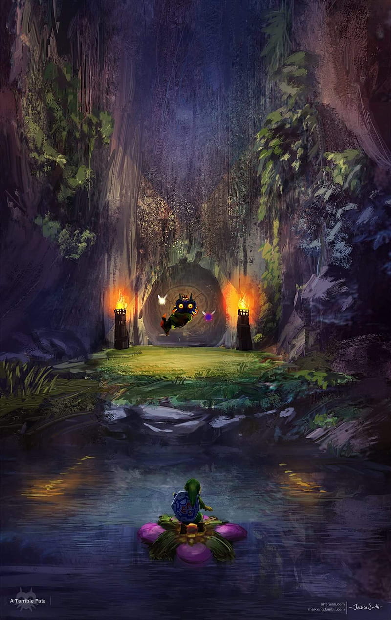 An awesome Majora's Mask wallpaper I found : r/zelda