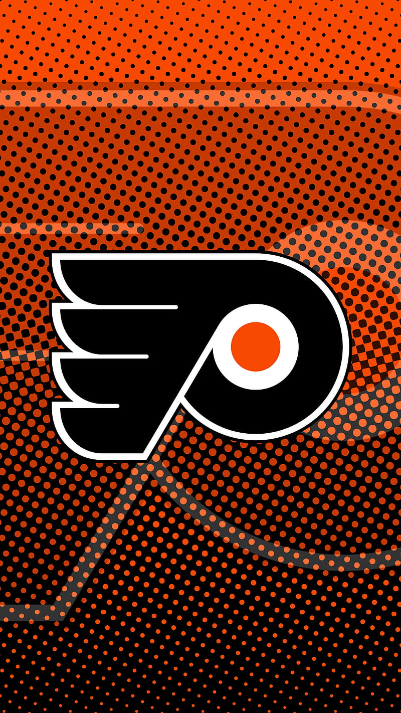 Philadelphia Flyers, NHL material design, logo, orange black abstraction,  lines, HD wallpaper | Peakpx