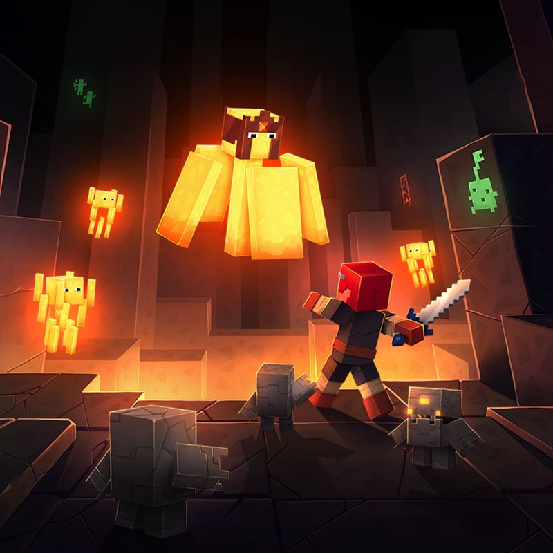 HD minecraft dungeons wallpapers | Peakpx