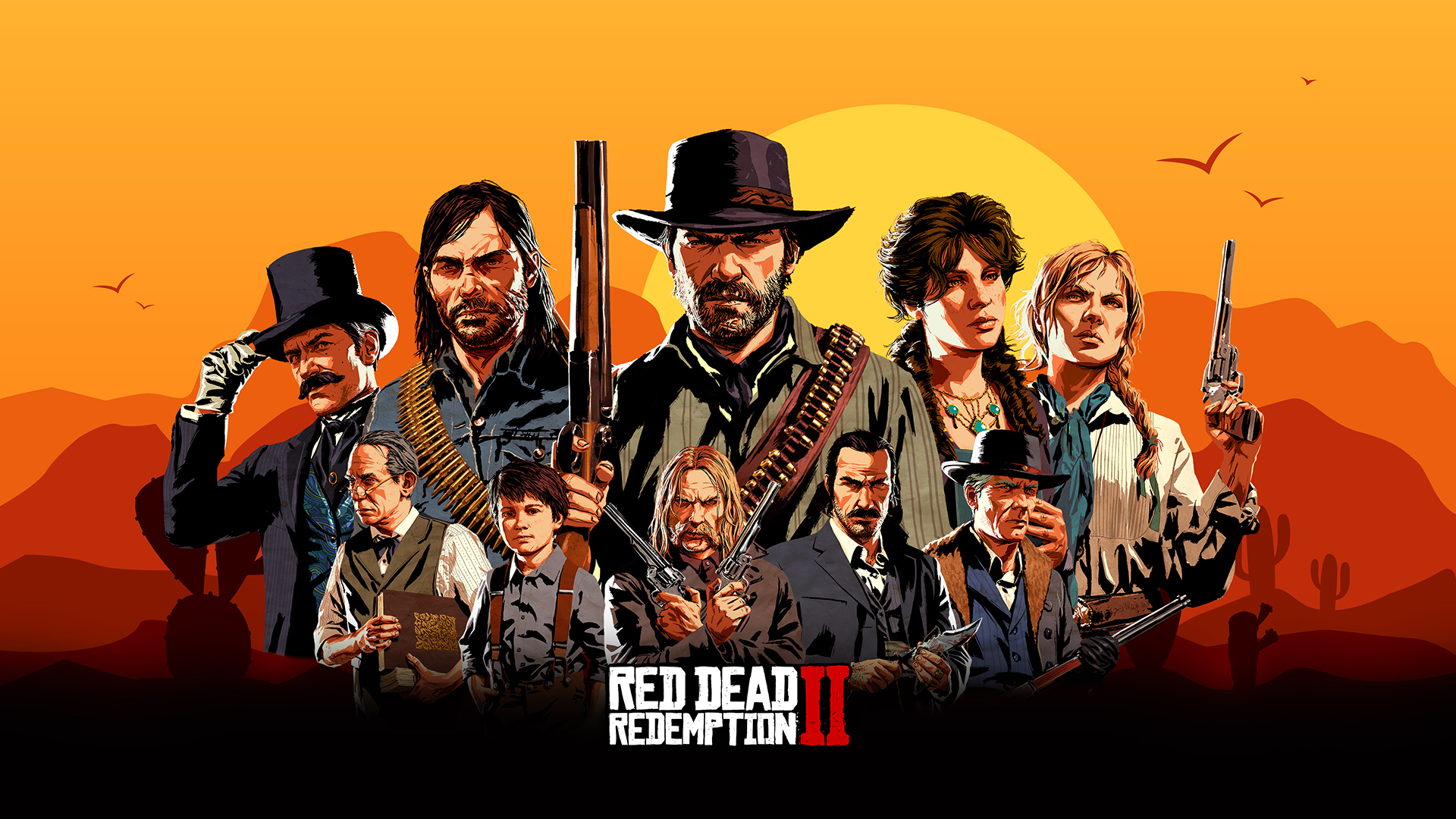 Wallpaper red dead redemption 2, video game, artwork desktop wallpaper, hd  image, picture, background, 812739 | wallpapersmug