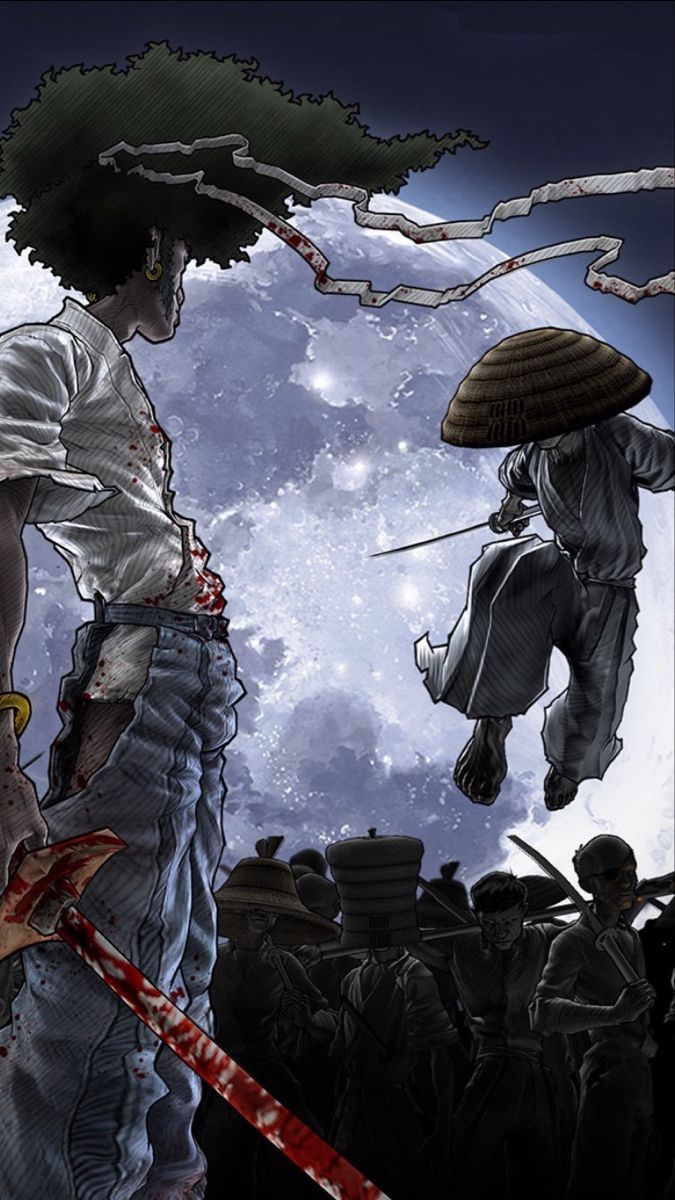 Epic Afro Samurai Battle - HD Wallpaper