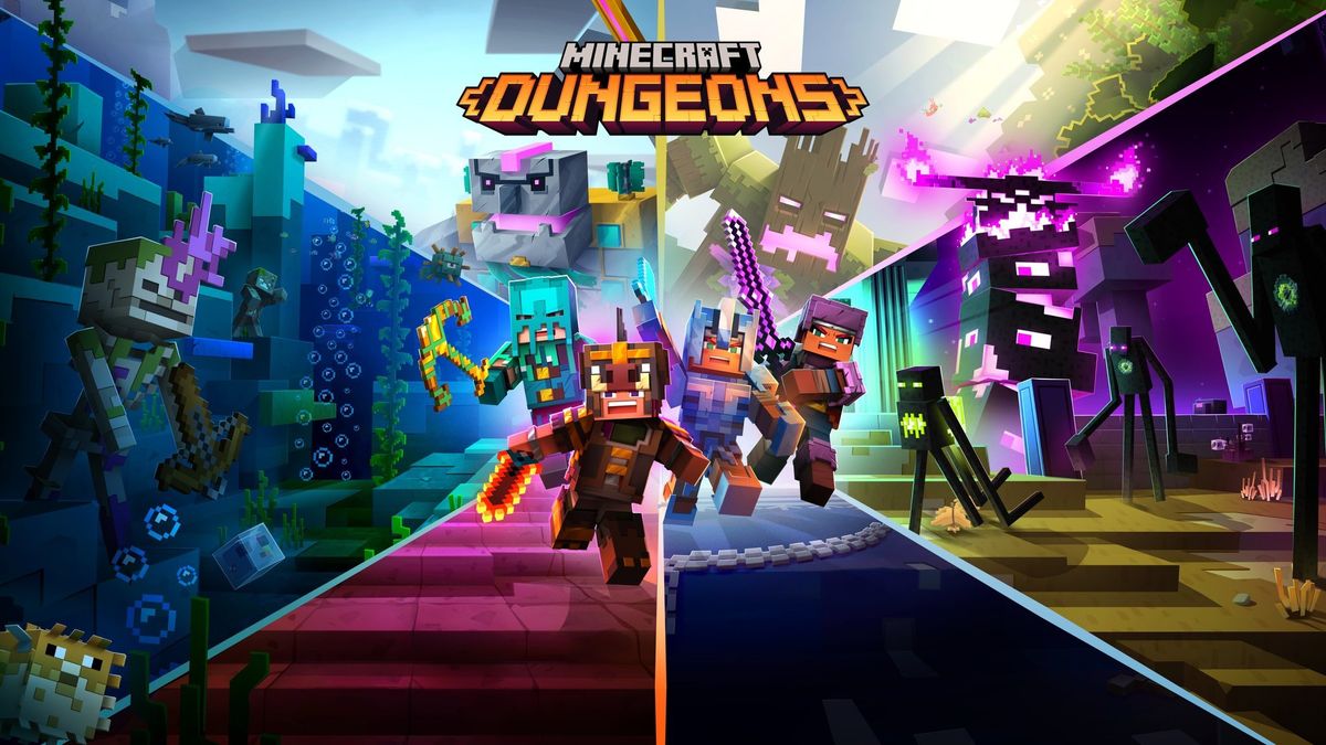 Download Video Game Minecraft: Dungeons HD Wallpaper