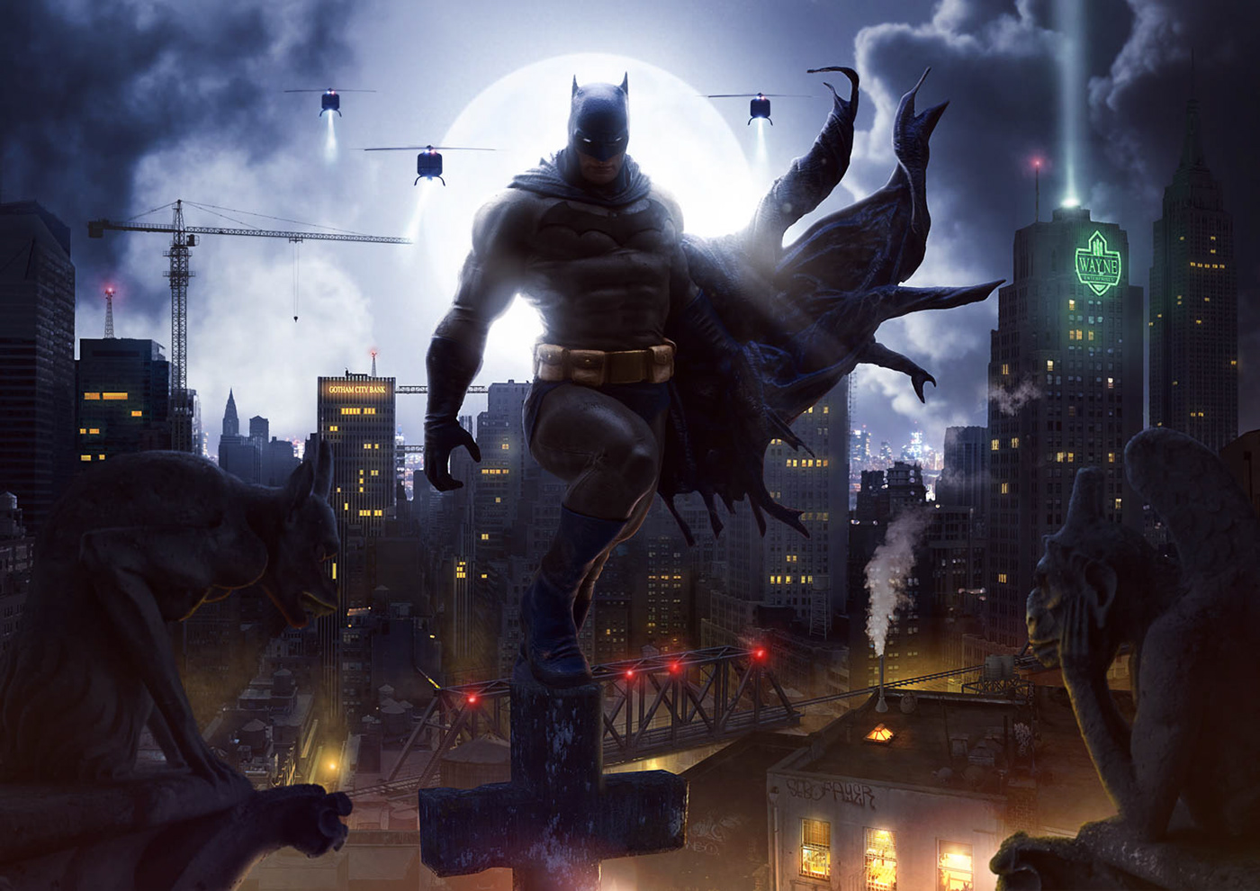 The Arkham City main menu background...my desktop wallpaper for the longest  time : r/BatmanArkham