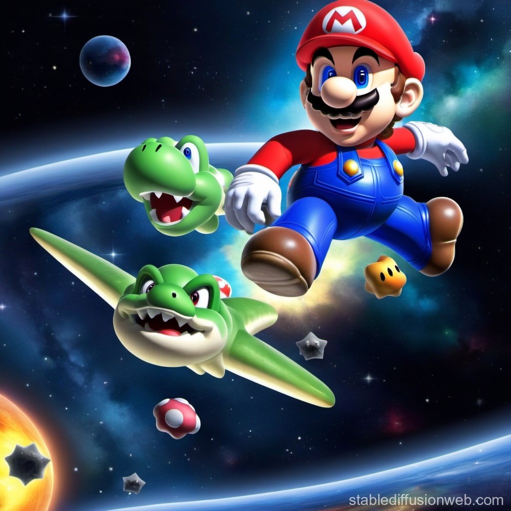 Main Illustration - Super Mario Galaxy 2 Art Gallery