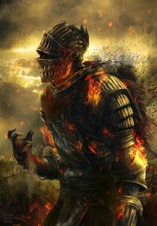 Wallpaper weapons, the game, art, Dark Souls 3, armor, sword, armor, fire  for mobile and desktop, section игры, resolution 2560x1440 - download