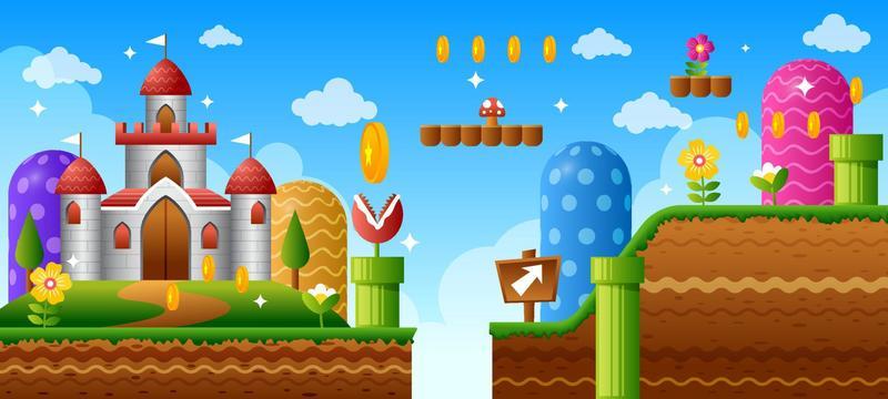 Super Mario Virtual Backgrounds - VirtualOffice.ninja