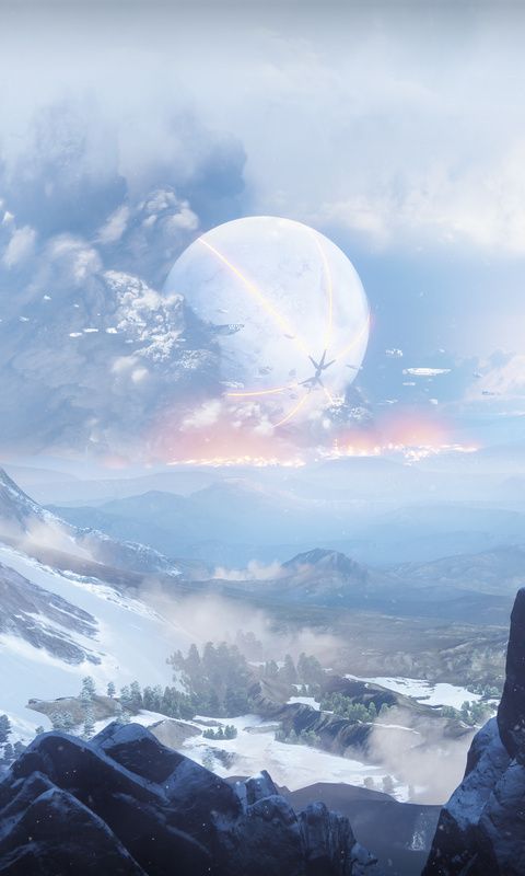 Someone did a mobile wallpaper of Shadowkeep and some guys requested it  without the text, so here you go guys :) : r/destiny2