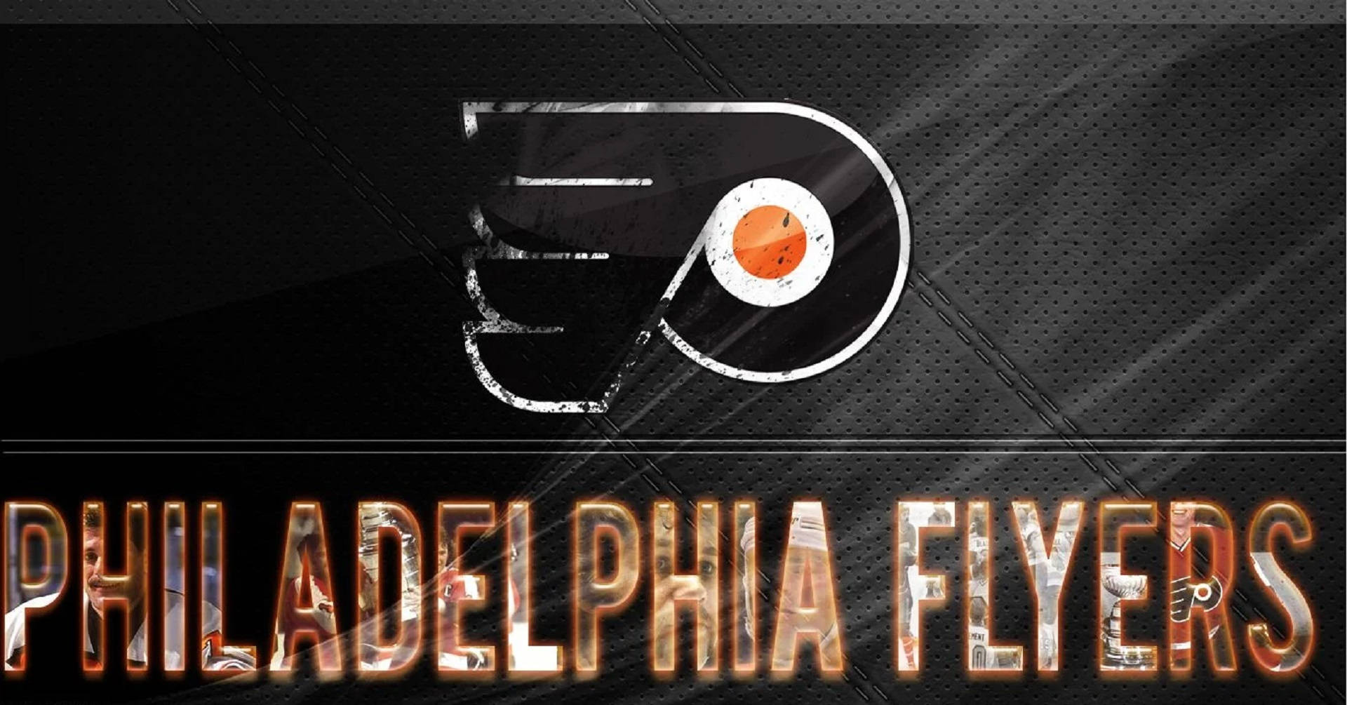 Download Philadelphia Flyers Black Logo Wallpaper | Wallpapers.com