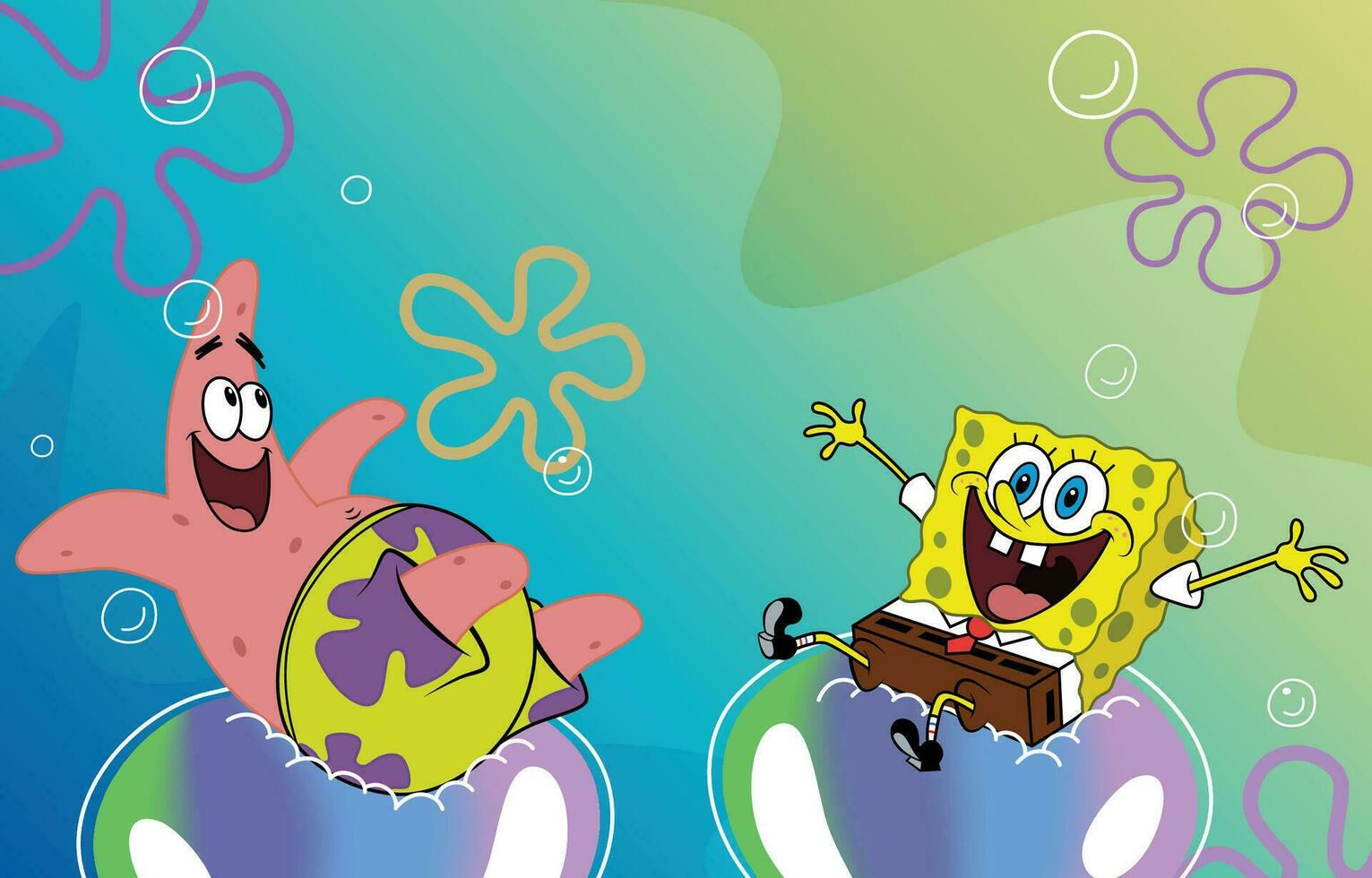 Spongebob SquarePants and Patrick Lenticular 3D Poster Bikini Bottom 6 –  TheVoyageBird