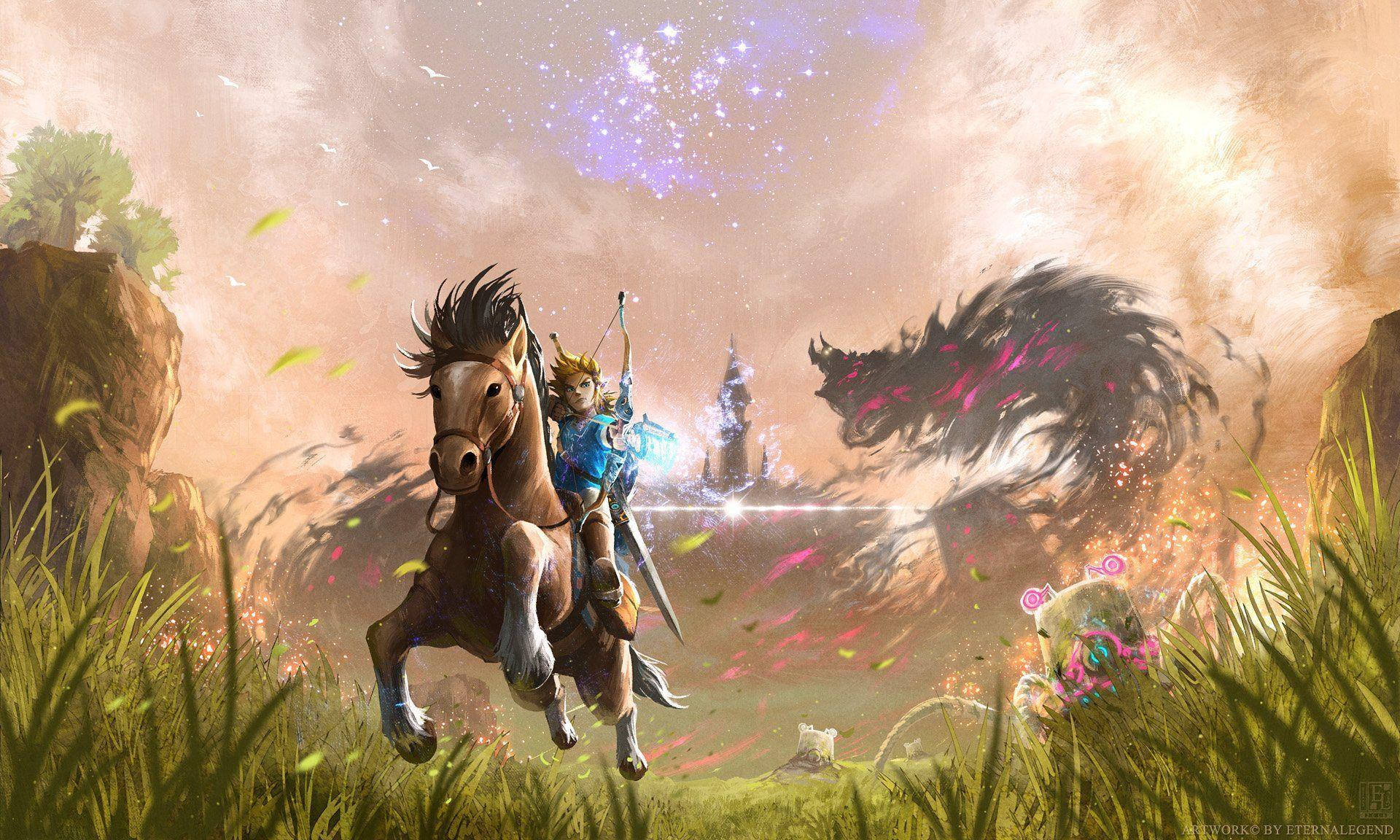 Download Link Sword Warrior Video Game The Legend Of Zelda: Breath Of The  Wild HD Wallpaper by KuEn