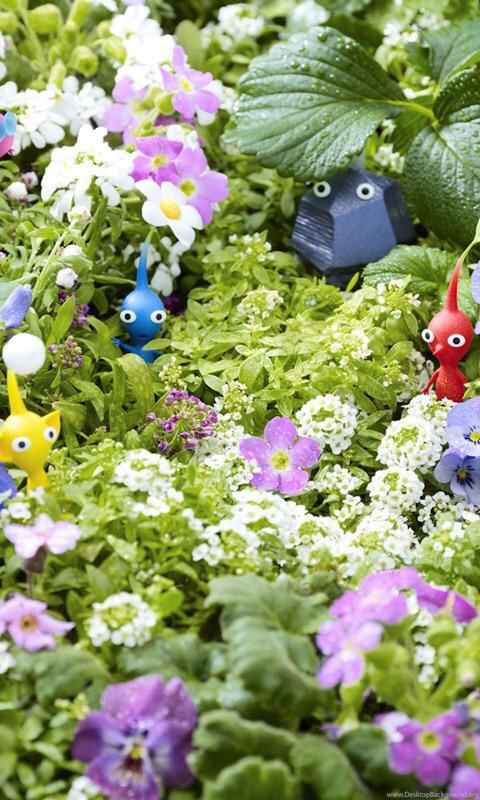 July Calendar Wallpaper: Pikmin™ 4 (Glow Pikmin) | Rewards | My Nintendo