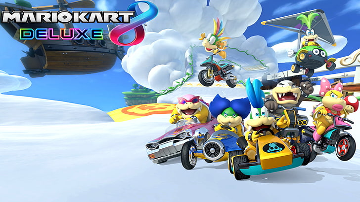 Rev Up Your Screens with Mario Cart Tour Mobile Wallpapers 4k