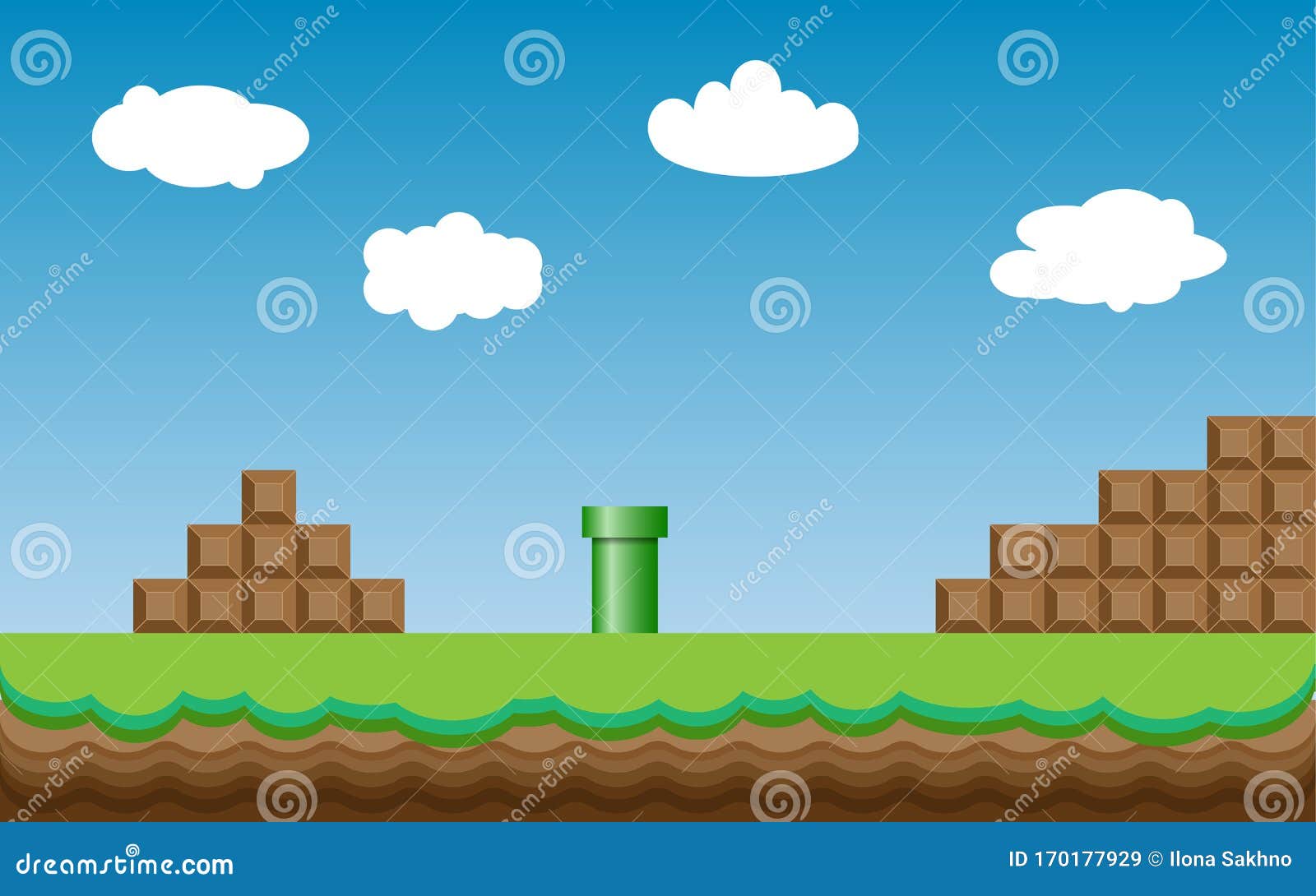 Cartoon Super Mario Bros Birthday Party Backdrop Photo Background Banner  Decor