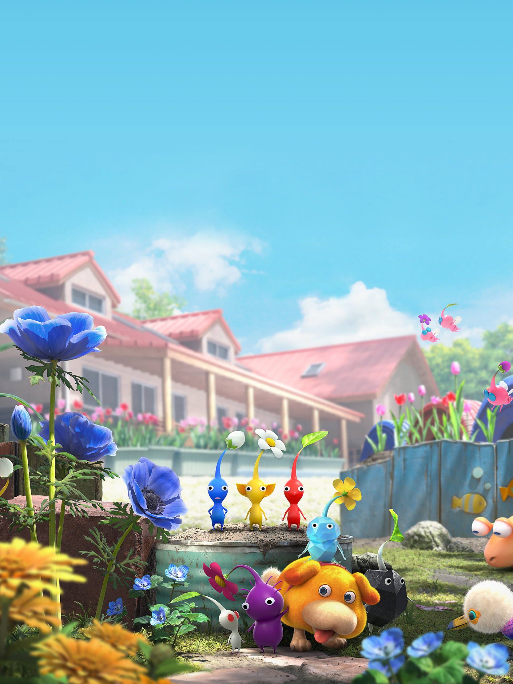 Found these Wallpapers on the JP website : r/Pikmin