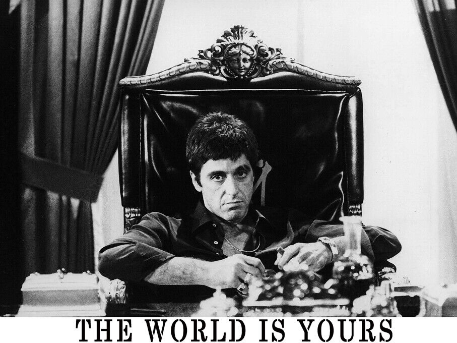 Scarface The World is Yours Classic T-Shirt Essential T-Shirt" Poster for  Sale by cekbgzvfr | Redbubble