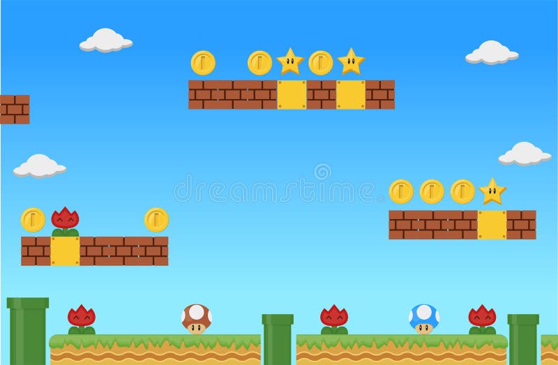 Super Mario HD Backgrounds