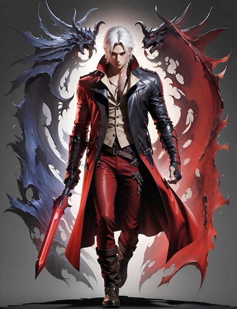 Wallpaper Abstract, DMC 4, Capcom, Nero, Background, Devil May Cry 4, DmC,  Sword for mobile and desktop, section игры, resolution 1920x1080 - download