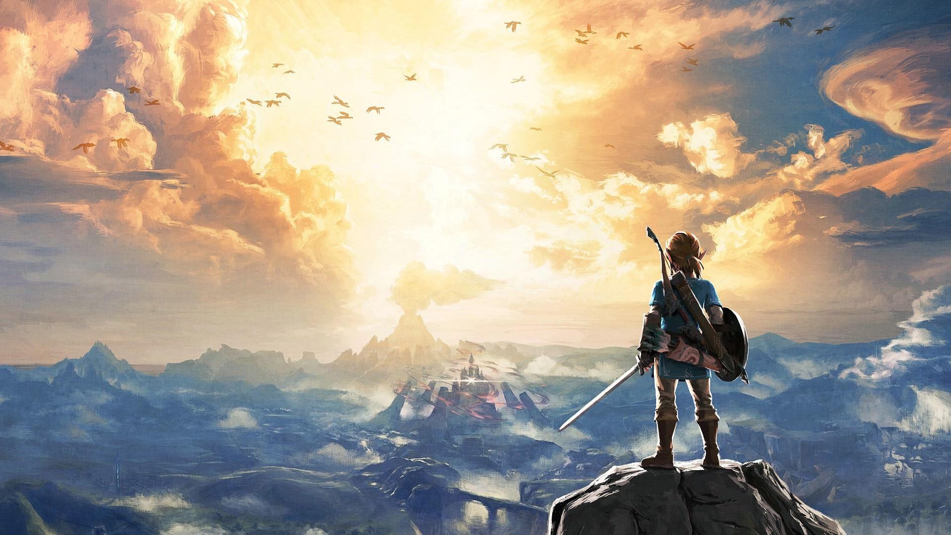 The legend of zelda : breath of the wild, video games, landscape,  landscape, landscape, hd wallpaper | Premium AI-generated image