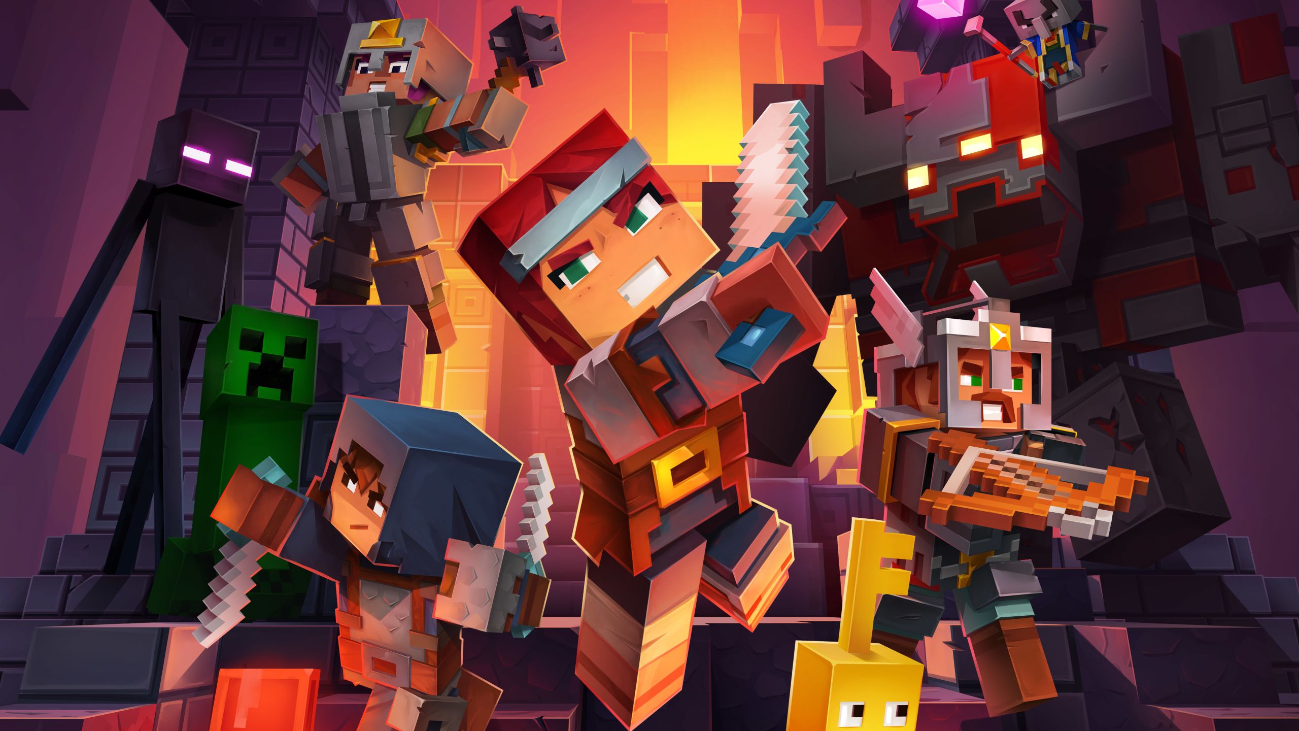 Download "Minecraft: Dungeons" wallpapers for mobile phone, free "Minecraft:  Dungeons" HD pictures